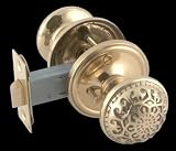 2 3/4 inch Bright Brass - Decorative Privacy Set