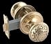 2 3/4 inch Bright Brass - Decorative Privacy Set