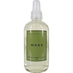 k.hall Designs Moss Scent Room and Sheet Spray, 8 Oz Bottle