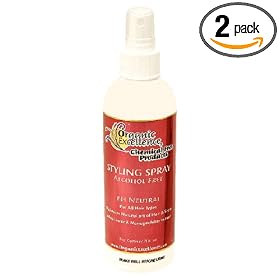 Organic Excellence Styling Spray, Alcohol Free, pH Neutral, 8-Ounces (Pack of 2)