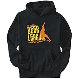 Skateboarding - BEER LEAGUE / SINCE 1972 Black Hoodie Mens