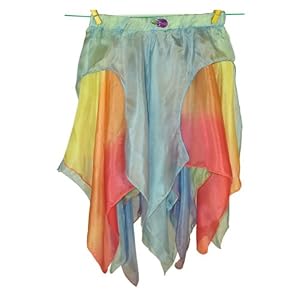 Sarah's Silks Reversible Blue and Rainbow Skirt (Toddler-Sized)
