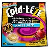 Cold-Eeze Sugar Free Pomegranate Flavor Cold Drop Lozenges - 18 /Box