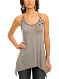 GUESS Carolina Top, DARK ARGENTUM (M)
