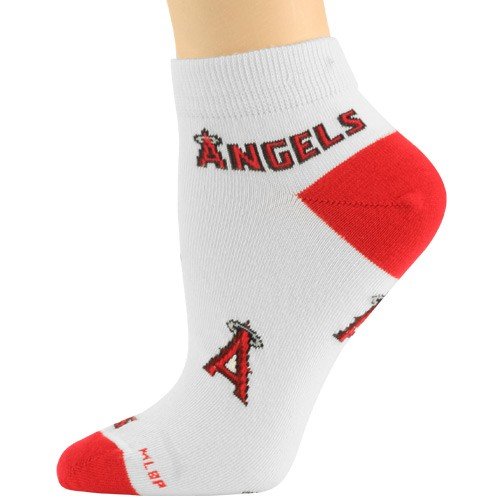 Los Angeles Angels of Anaheim Ladies White Team Logo Ankle Socks