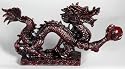 Best Lunar New Year Gift Ideas - 8" Chinese Prosperity Pearl in Claw Lucky Red Dragon Statue