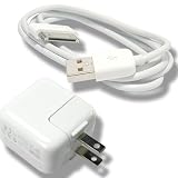 Original Genuine OEM 10W USB Battery Power Ac Adapter US Charger+Cable Cord Data Sync For iPad iPhone 2G 3G 3Gs 4 iPod Classic Nano Touch