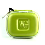 Green Bluetooth headset carrying case for Jabra BT2050 Jabra BT125 Jabra BT2070 Jabra Clipper Aliph Jawbone Prime Samsung WEP250 WEP350 WEP350 WEP700 WEP210 WEP475 Nokia BH-101 BlueNext BN708