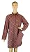 Pink Mauve Polka Dot Style French Elegant Design Sleepshirt Long Sleeve Casual nightshirt or leisure shirt with travel pouch ~ 3 sizes