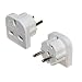 CostMad European Travel Adapter Plug (3 pin to 2 pin) suitable for travellers visiting europe, suitable for countries Albania Algeria Angola Argenita Austria Azores Bangladesh Belgium Bolivia Bosnia Brazil Bulgaria Burkina Faso Burundi Cameroon Canary Islands Cape Verde Channel Islands Chile China Comoros Congo Croatia Cyprus Denmark Djibouti Egypt Eritrea Finland France Gabon Germany Gibraltar Greece Greenland Guadeloupe Guinea Hungary Iceland India Indonesia Iran Iraq Isle of M an Israel Italy Kazakhstan Korean Kuwait Laos Lebanon Lithuania Luxembourg Macedonia Madagascar Madeira Mali Martinique Mauritania Mauritius Monaco Morocco Mozamique Nepal Netherlands Niger Norway Pakistan Paraguay Peru Philippines Poland Portugal Romania Russian Rwanda Senegal Somalia Spain Sudan Suriname Sweden Syria Thailand Togo Tunsia Turkey Uruguay Vietnam Yugoslavia(former) Zambia
