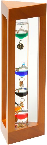 G.W. Schleidt YG527-N Galileo Thermometer Triangle Stand 12-Inch Multicolored