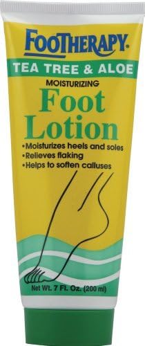 FooTherapy Foot Lotion, Tea Tree &amp; Aloe, 7 Ounce by Footherapy