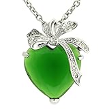 Beautiful Heart and Bow Crystal Adorned 