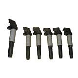 6 Piece Set of Bosch OEM Ignition Coil # 0221504464 00124 - BMW # 12131712219 by Bosch