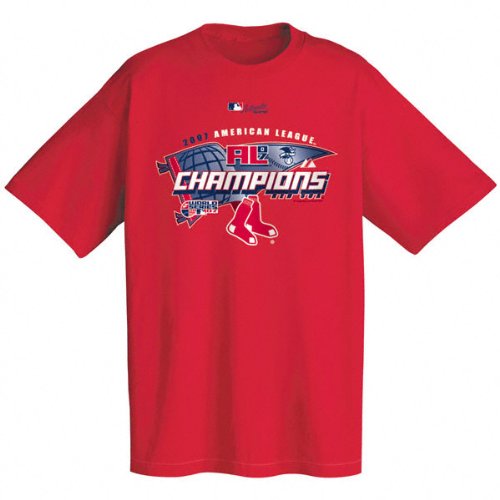 Buy Boston Red Sox 2007 American League Champions Official Clubhouse T-Shirt