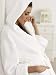 Royal Resort Collection: Luxury Hooded Robe - Terry Velour BathRobe, 100% Turkish Cotton, Color: Pure White, Unisex, Size: S / M