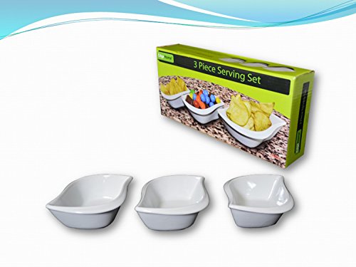 MICROWAVEABLE CERAMIC 3 PIECE SERVING SET