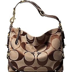 AUTHENTIC COACH LARGE SIGNATURE SLIM CARLY 12873 (Mahogany)