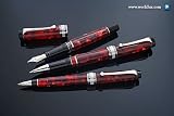 Aurora Optima - Auroloide Burgundy Fine Point Fountain Pen - AU-996CX-F