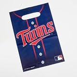 Minnesota Twins Plastic Party Loot Bags (8 Pack)