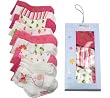 Robeez Infant Girls' Butterfly & Floral 9708 Cotton Socks