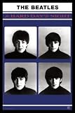 Beatles (A Hard Day's Night) White Wood-MountedMusic Poster Print -
24