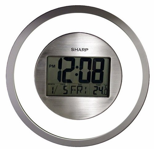 Sharp SPC355 Atomic Digital Wall Clock