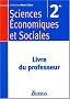 Sciences Economiques et Sociales 2e : Livre du professeur