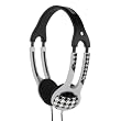 Skull Candy Icon 2 Stereo Headphones In Gray Houndstooth W/ Mic (S5Itbz-04)