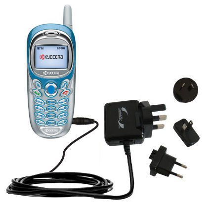 International Wall / AC Charger for the Kyocera KE414 - Gomadic Brand w/ TipExchange Technology