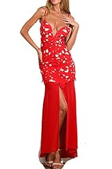 Sexy Polyester/Spandex Cocktail Summer Sleeveless Applique Bandage Dress/Club Dress/Party Dress/Maxi Dress 