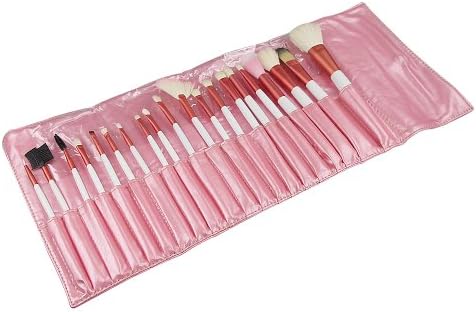 Charmoee™ 20 pcs White Professional Cosmetic Make up Brush Brushes Set Makeup brush Kit With Pink Bag Case