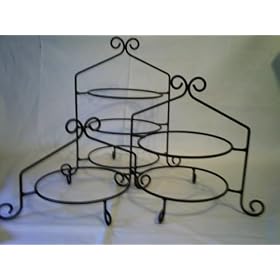 Wrought Iron 

Pie Stand/Rack Double Tier Hand Made