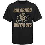 Nike Colorado Buffaloes Youth Black Mascot T-shirt (Large)