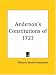 Anderson's Constitutions of 1723 (1924)