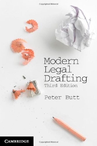 Modern Legal Drafting: A Guide to Using Clearer Language by Butt, Peter (2013) Paperback