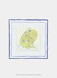 Frog with Plaid IV by Megan Meagher poster print,9.5 in. x 13 in.