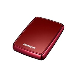 Samsung S2 Portable 6,4 cm (2,5 Zoll) externe Festplatte 320 GB, USB 2.0, weinrot