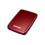Samsung S2 Portable 6,4 cm (2,5 Zoll) externe Festplatte 250 GB, USB 2.0, weinrot