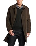 London Fog Men's Durham Single Breasted Fly Front Balmacan Raincoat