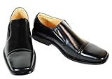 Majestic Mens Dress Shoes, Black Loafers