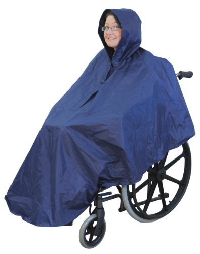 Waterproof wheelchair mac cape poncho with hood by Fenetic Wellbeing