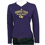 adidas Georgia Tech Yellow Jackets Navy Blue Ladies Practice Long Sleeve T-shirt