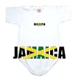 Baby Bodysuit White " Flag Jamaica " Country