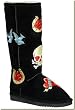 Chooka Women's Black Tattoo City Sheepskin Boot