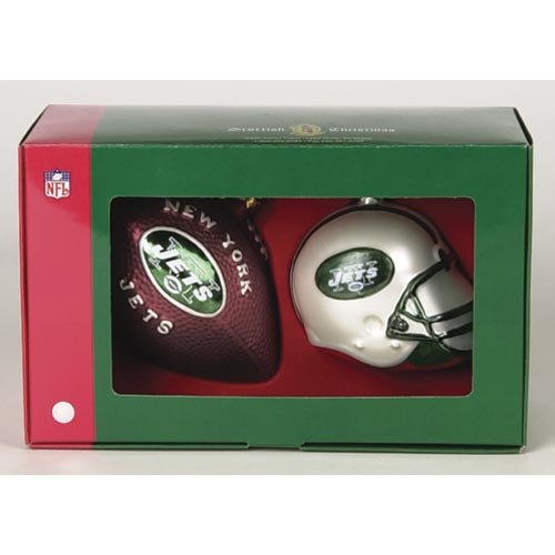 New York Jets Double Ornament Set