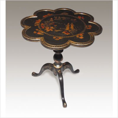 AA Importing Small Round Table in Black 47328