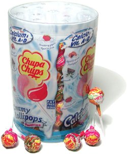 Chupa Chups Lollipops Assorted Creamy [100CT Tub] by Chupa Chups