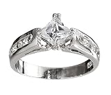 Bridget's Square Cut CZ Promise Ring