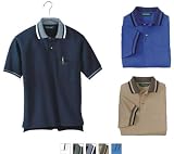 Outer Banks - Pique Knit Sport Shirt with Pocket and Jacquard Knit Trim (5032)